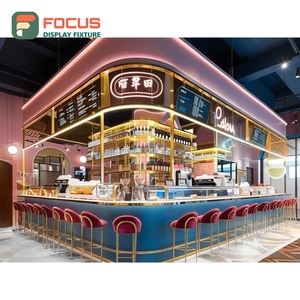 Vitrina Profesional para Cafetería con Acabado en Nogal, Mueble para Tienda Minorista, Vitrina Comercial para Cafetería - Product Image 6