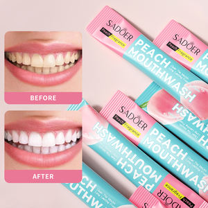 Sadoer น้ำยาบ้วนปากพีชกำจัดกลิ่นทำความสะอาดฟันบริเวณที่ตาบอดเพื่อสุขภาพในช่องปากกลิ่นหอมหวานมีกลิ่นหอมแบคทีเรียทำความสะอาดได้อย่างล้ำลึก - Product Image 5