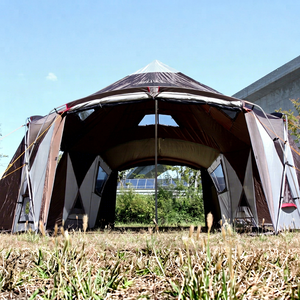 Carpa de Camping Extensible para 4 Personas, de una Sola Capa, para las Cuatro Estaciones, con un Dormitorio y una Sala de Estar, Amplio Espacio, Impermeable - Product Image 1
