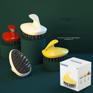 Wet and Dry Hair Shampoo <b>Brush</b> <b>Scalp</b> <b>Massager</b> Soft Long Silicone <b>Brush</b> for Hair - Product Image 5