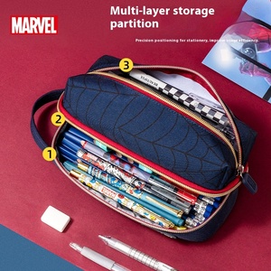 Cartone animato tessuto semplice grande capacità Multi-funzionale astuccio ragazzo studente materiale scolastico portatile Unimass modello A83220 - Product Image 2