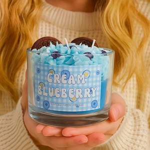 Commercio all'ingrosso dolce a forma di candela profumata pasticceria novità candela di cera di soia per decorazioni per la casa regalo di san valentino festa di nozze compleanno - Product Image 5