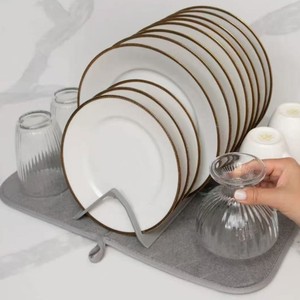 Wholesale Nordic Style Foldable Drying Mat, Reusable <b>Kitchen</b> Mat <b>for</b> Dish Rack, Non-Slip Waterproof <b>Drawer</b> <b>Liner</b> - Product Image 5