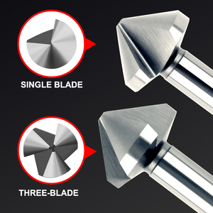 Songqi 3 sáo HSS <span class=keywords><strong>chamfer</strong></span> khoan bit cho gỗ & kim loại mịn countersinking & deburring công cụ - Product Image 2