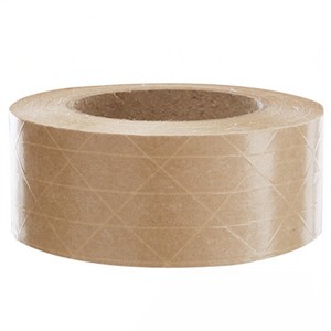 Wholesale Brown <strong>Self</strong> <strong>Adhesive</strong> Reinforced Kraft <strong>Paper</strong> Tape Rubber <strong>for</strong> Packing Waterproof Hot Melt Offer <strong>Printing</strong> Carton Sealing - Product Image 3