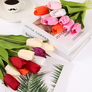 Textured <strong>Tulip</strong> High-End Artificial Flowers Floral Arrangement Living Room Bouquet <strong>Table</strong> Decoration Display - Product Image 4