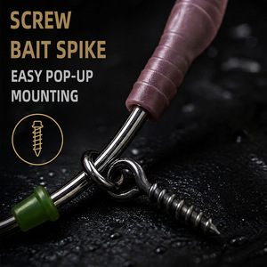 Equipo Premium para Pesca de Carpa, Sistema Ronnie Rig, con Anzuelo Curvo Afilado, Espiga para Cebo y Funda Giratoria 360° Anti-Enredos, <span class=keywords><strong>3</strong></span> Colores, Tamaños 2, 4, 6, 8 - Product Image 5