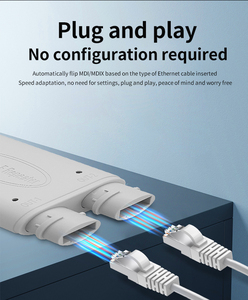 Waterproof POE Repeater 1 to 2 Extender 10/100Mbps 2 Port <b>Mini</b> Size IEEE802.3af/at 30w Outdoor POE Extender for Poe <b>Camera</b> - Product Image 1
