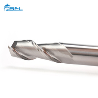 Herramienta de molinos de extremo de aluminio BFL CNC, carburo, 2 unidades