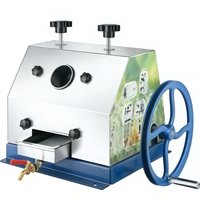 Commerciële draagbare handmatige roestvrijstalen mini-suikerrietpers met een capaciteit van 500-1000 ml en een opbrengst van 40-60 kg/uur