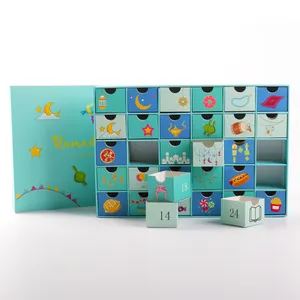 Custom Chocolate Gift Packaging Box 30 Countdown Drawers Ramadan Advent Calendar