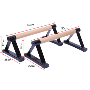 Lron-soporte de mano de madera de haya, barras paralelas pequeñas, equipo de fitness, soporte de mango de madera - Product Image 5