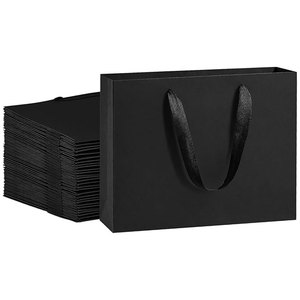 Bolsas de regalo de papel cartón con estampado floral personalizado de alta calidad, duraderas y lujosas, con asas de cinta con logotipo personalizado para marcos de fotos promocionales - Product Image 1