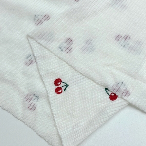 Diseño Personalizado con Pequeños Motivos Florales, 96% <span class=keywords><strong>Lyocell</strong></span>, 4% Spandex, Alta Elasticidad, Tejido de Punto 2x2, 200gsm, para Ropa de Estar en Casa - Product Image 2