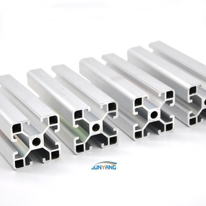 Usine <span class=keywords><strong>Alu</strong></span> Vente à Chaud 1515 2020 <span class=keywords><strong>3030</strong></span> 3060 5050 Fente en V Fente en T Ligne d'assemblage industrielle d'extrusion d'aluminium Profilés en aluminium - Product Image 4