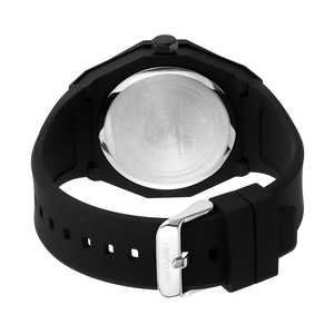 Skmei Quartz Watch Men Analog White Dial Black Silicone Strap 50m Water Resistant Simple Casual Wristwatch - Product Image 4