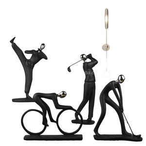 Nueva Escultura Deportiva de Resina, Modelo de Decoración para el Hogar, Jugador de Kung Fu, Béisbol y Golf, para Regalos y Recuerdos del Día de San Valentín - Product Image 1