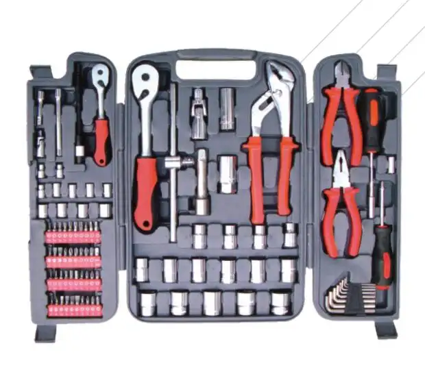 90 pcs high quality Names of hand tools set in blow case