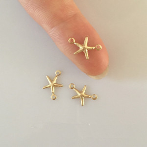 Collar con colgante de estrella de mar con relleno de oro de 14 quilates exquisito Premium, accesorio Real 1/20 GF para ocasiones de fiesta - Product Image 6