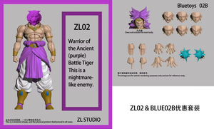 Nuovo ZL Studio Drag Ball Shf Thin Broly Antico Guerriero Tigre Nemico del Sogno di Rame Modello Action Figure da 7 Pollici Giocattolo Regalo - Product Image 4