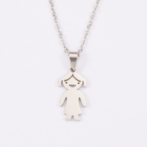 Collar con Colgante de Cadena de Eslabones de Acero Inoxidable Personalizado con Nombre y Fecha Grabados para Mujeres Amantes de las Fiestas, Joyería Familiar - Product Image 4
