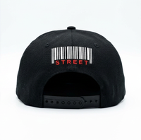 Casquette Snapback Noire Unie avec Broderie 3D GHOST Cartoon Ghost, Visière Plate, pour Hommes, Femmes et Adolescents, Fourniture en Gros OEM ODM