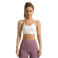 Soutien-gorge de sport respirant à maintien élevé avec tissu très élastique et dos élégant pour le yoga et le fitness pour femme