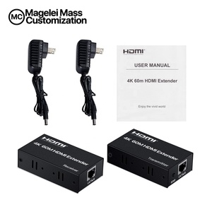 Transmisor y Receptor <span class=keywords><strong>HDMI</strong></span> de 60 m sobre IP RJ45 <span class=keywords><strong>Ethernet</strong></span> Cat5e Cat6 LAN Full HD <span class=keywords><strong>4k</strong></span> Extensor <span class=keywords><strong>HDMI</strong></span> de 60 m - Product Image 4
