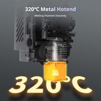 Imprimante 3D Kobra S1 220x220x240 mm, volume d'impression en plastique FDM, impression haute vitesse, nivellement automatique complet, verre trempé, prise EU, AC