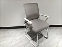 Chaise de bureau moderne en aluminium avec cadre réglable en hauteur, base métallique, siège coulissant, dossier personnalisable, inclinaison manuelle, dossier en maille
