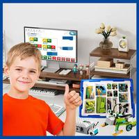 Kit éducatif de programmation en plastique WeDo 2.0 pour les 14 ans et plus avec compatibilité Robot Hub et moteur