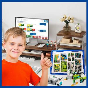 ชุดอุปกรณ์การเรียนรู้การเขียนโปรแกรมพลาสติก <span class=keywords><strong>WeDo</strong></span> <span class=keywords><strong>2.0</strong></span> สำหรับเด็กอายุ 14 ปีขึ้นไป พร้อมฮับควบคุมหุ่นยนต์และมอเตอร์ที่ใช้งานร่วมกันได้ - Product Image 4