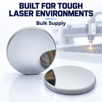 Nouveau miroir réfléchissant au laser CO2 au molybdène, haute réflectivité jusqu'à 600W, pièces de rechange industrielles pour gravure et découpe, diamètre 20mm 25mm 30mm