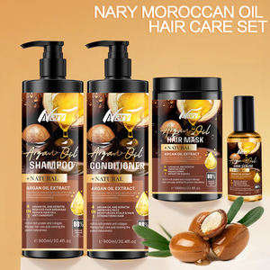NARYプライベートラベル モロッコ産エッセンシャルオイル ヘアケアセット 育毛オイル 薄毛対策 ビオチン配合リペアシャンプー＆コンディショナーセット - Product Image 6