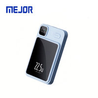 Cargador de Teléfono Portátil Super Mini con Pantalla LED, Logotipo Personalizado, 22.5W, Tipo-C, Batería Externa Inalámbrica de 10000mAh