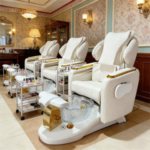 Sillón de Pedicura Profesional para Salón de Belleza, Color Personalizado, con Hidromasaje, Masaje Eléctrico y Asiento Reclinable - Lujo para Salón de Uñas - Product Image 1