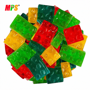 MPS Oem personalizzato etichetta personale popolare pectina Halal forma a blocchi di costruzione 4d <span class=keywords><strong>dolci</strong></span> gelatina gommoso caramella distributore all'ingrosso - Product Image 1