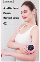 Rouleau de massage corporel électrique portable avec contrôle de la minuterie et boule vibrante en mousse EVA souple pour les exercices de yoga