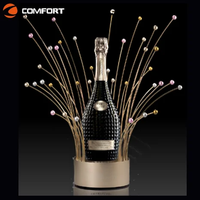 Présentoir Lumineux LED en Acrylique Rechargeable pour Bouteilles de Vin, Bière et Liqueurs – Idéal pour Bars, Hôtels, KTV