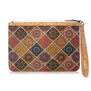 2025 रेट्रो हाई-एंड महिलाओं के फोन बैग उत्कृष्ट कोर मुद्रित क्लच शॉर्ट वॉलेट कार्ड धारक - Product Image 1