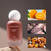 Botol kaca parfum kosong Mini 30ml penyemprot air kabut halus untuk kemasan Losion Mini penanganan permukaan cetak layar es