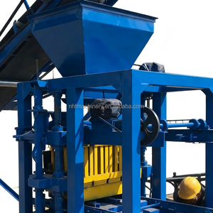 Oportunidades de Negocio: Máquina para Hacer Ladrillos QT4-26, Máquina Semiautomática para Moldear Bloques de Hormigón y Cemento - Product Image 3