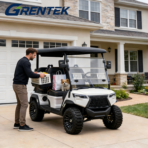 รถกอล์ฟไฟฟ้าลิเธียม GRENTEK รุ่นหรู 4 ที่นั่ง 72V พร้อมมอเตอร์ 5000W ระยะทางวิ่ง 90 กม. ปรับแต่งได้สำหรับการล่าสัตว์และการใช้งานบนถนนที่ไม่เป็นทางหลวง - Product Image 1