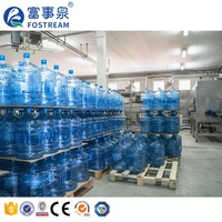 Mesin Pengisian dan Penutupan Botol Air Otomatis untuk Ember Polikarbonat 18 19 20 Liter (3 hingga 5 Galon) yang Dapat Dipulangkan