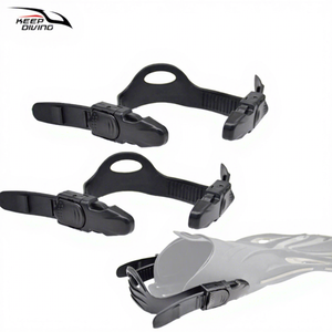 KEEP DIVING XJ 612B Sangle de fixation de palmes en fibre de carbone multi-spécifications avec boucle de réglage remplaçable pour la plongée et la dérive - Product Image 1