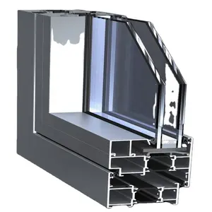 Import Aluminium Profile From China Aluminium Windows and Doors Frame Profile Anodized Sliding Windows Customized Manufacturer