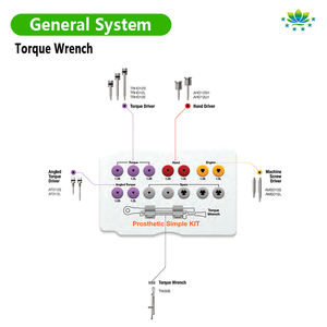Clé dynamométrique dentaire 10-50 Ncm pièce à main à cliquet avec contre-angle pour implant prosthodontie chirurgie laboratoire 7mm pilote - Product Image 3