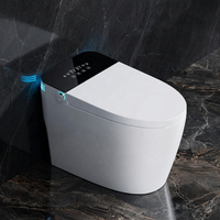 Inodoro Inteligente de Una Pieza con Sensor Automático, Bidé, Inodoro con Funcionamiento Automático, Inodoros Inteligentes con Control Remoto