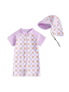 RTS Kids Swimsuit Girls Swimwear Kids <strong>Swimming</strong> <strong>Costumes</strong> Wholesale Summer <strong>Toddler</strong> Swim Suit with Hat - Product Image 4