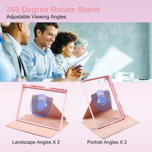 Étui rotatif 10,2 pour iPad 9e/8e/7e génération, support rotatif à 360 degrés, housse folio multi-angle avec porte-stylet - Product Image 3